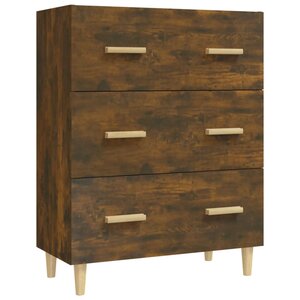 vidaXL Buffet Chêne fumé 70x34x90 cm Bois d'ingénierie