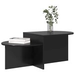 vidaXL Table basse Chêne noir 100 x 50 x 40 cm Bois d'ingénierie