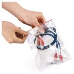 Sachet plastique zip transparent 60 microns raja 23x32 cm (lot de 1000)