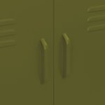 vidaXL Armoire de rangement Vert olive 80x35x101 5 cm Acier
