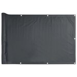 vidaXL Écran de balcon en tissu Oxford 75x400 cm Anthracite