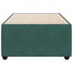 vidaXL Cadre de lit Vert foncé 90x200 cm Velours