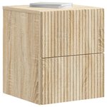vidaXL Cabinet de chevet mural Chêne Sonoma 33 x 34 5 x 40 cm