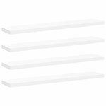 vidaXL Étagères murales flottantes 4 Pièces blanc 120x23 5x3 8 cm MDF