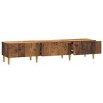 vidaXL Meuble TV Bois ancien 147 x 34 5 x 30 cm Bois d'ingénierie