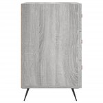 vidaXL Table de chevet sonoma gris 40x40x66 cm bois d'ingénierie