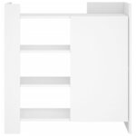 vidaXL Buffet blanc 73 5x35x75 cm bois d’ingénierie