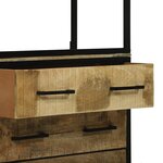 Buffet vidaXL 70x35x180 cm Bois Massif Mango