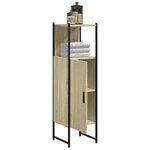 vidaXL Armoire de salle de bain chêne sonoma 33x33x120 5 cm