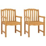 vidaXL Chaise sculptée à la main en forme de coquillage 2 pc Naturel