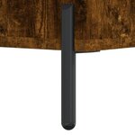 vidaXL Banc à chaussures chêne fumé 102x35x55 cm bois d'ingénierie