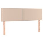 vidaXL Sommier à lattes de lit avec matelas LED Cappuccino 140x200 cm