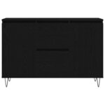 vidaXL Buffet Chêne noir 101.5 x 35 x 70 cm Bois d'ingénierie