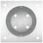 vidaXL Ancre ronde au sol 12 Pièces Argenté 15 x 15 x 15 cm métal