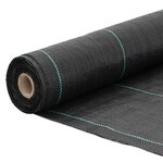 vidaXL Membrane anti-mauvaises herbes noir 1 5x10 m PP