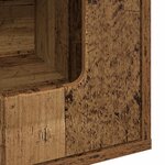 vidaXL Maison pour chat Bois ancien 53 x 52 x 62 cm Bois d'ingénierie