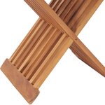 vidaXL Tabouret pliable 40x32x45 cm Bois de teck solide