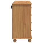 vidaXL Commode 'ASKIM'Marron miel 91x40x79 cm en pin massif