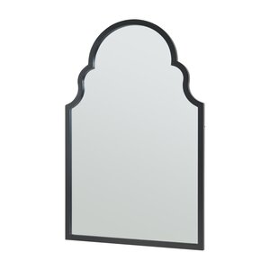 Miroir décoration moderne design mural MDF 90 x 60 cm noir 03_0010177