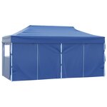 vidaXL Tente de fête Bleu 291 x 580 x 315 cm Tissu Oxford