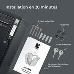 Boîte aux lettres et colis 2-en-1 connectée Boks One (RAL 7016)