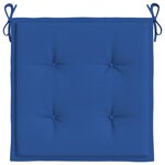 vidaXL Coussins de chaise de jardin 6 Pièces bleu royal 50x50x3 cm