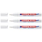 Marqueur Spécial Pneu Caoutchouc 8050 Blanc Pointe Ronde 2-4 mm x 3 EDDING