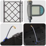 vidaXL Pots de jardin Marron 120 x 40 x 126 cm Acier