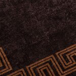 vidaXL Coureur de Tapis MARSA Noir 50 x 100 cm Polyester et PVC