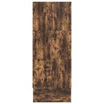 vidaXL Cadre de lit de rangement Chêne fumé 100x200 cm