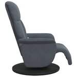 vidaXL Fauteuil de massage inclinable Gris foncé 91 x 71 x 105 cm