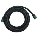 vidaXL Tuyau d'arrosage de jardin noir 0 6" 10 m caoutchouc
