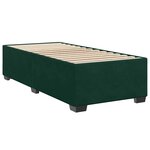 vidaXL Cadre de lit sans matelas vert foncé 90x200 cm velours