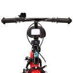 vidaXL Vélo pour enfants 12 pouces Noir et rouge