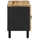 vidaXL Meuble TV noir 105x33 5x46 cm bois massif manguier brut