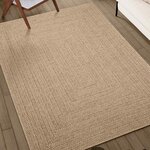 vidaXL Tapis ZIZUR beige 240x240 cm aspect de jute intérieur extérieur
