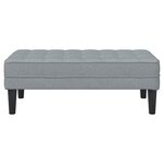 Banc vidaXL Gris clair 113x57x39 cm Tissu