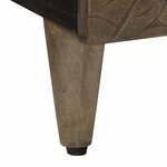 vidaXL Table basse gris clair 100x54x40 cm bois massif de manguier