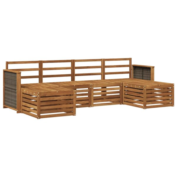 vidaXL Ensemble de canapés d'extérieur 5 pc