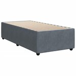 vidaXL Sommier à lattes de lit avec matelas Gris foncé 100x200 cm