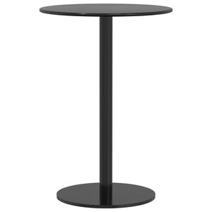 vidaXL Table de jardin ronde noir Ø50x72 cm acier