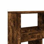 vidaXL Bibliothèque chêne fumé 100x33x187 5 cm bois d'ingénierie