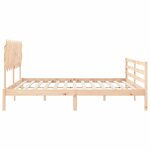 vidaXL Cadre de lit sans matelas 200x200 cm bois massif