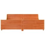 vidaXL Cadre de lit sans matelas cire marron 180x200cm bois pin massif