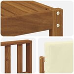 vidaXL Ensemble de canapés d'extérieur 9 Pièces Naturel et Crème