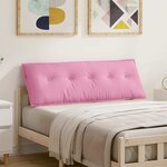 vidaXL Coussin de Dos Rose 140 x 19 x 50 cm tissu