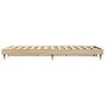 vidaXL Cadre de lit sans matelas chêne sonoma 120x200 cm