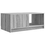vidaXL Table basse Sonoma gris 90 x 50 x 37 cm Bois d'ingénierie