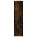 vidaXL Armoire à chaussures chêne fumé 80x21x87 5 cm bois ingénierie