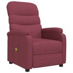 vidaXL Fauteuil de massage Rouge bordeaux Tissu